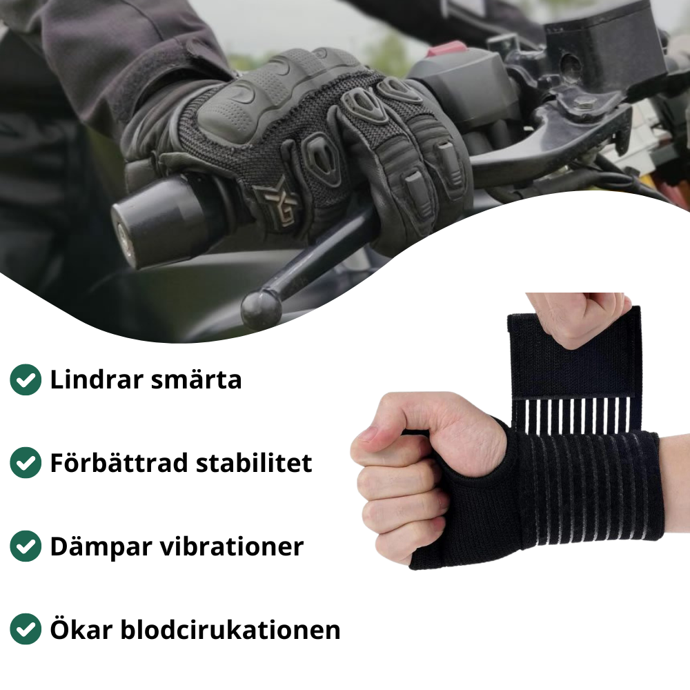 Handledsstöd För Motorcykel - Kör Utan Smärta